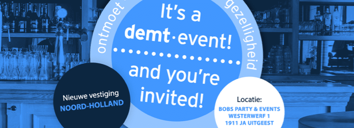 Nieuwsbericht demt-flex: Demt-event vrijdag 3 mei in Uitgeest