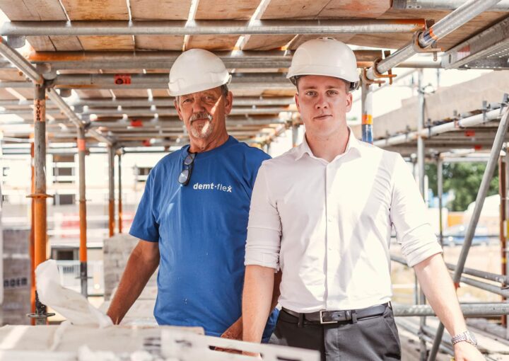 Bouwvakkers aan het werk